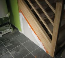 Placo sous escalier