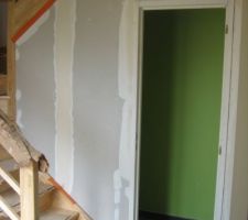 Placo sous escalier pour WC RdC