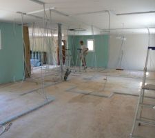 Montage des cloisons - suite