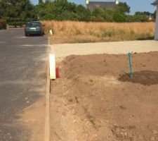 Fouille Nord en vue de réaliser un mur en limite de voirie.