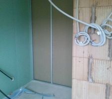 Cloison extérieur salle de bain,futur wc rdc