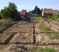 Terrassement fondations terminé