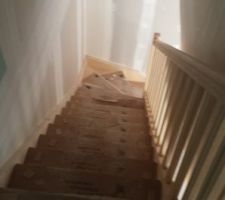 Vue du pallier sur escalier