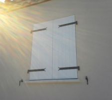 Volets peints en blanc!