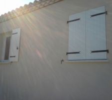 Volets peints en blanc!