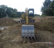 Début du terrassement