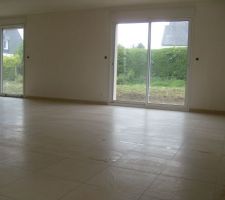 Carrelage termin&eacute; s&eacute;jour