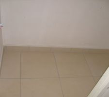 Carrelage termin&eacute; wc du rdc