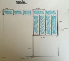 Projet verrière dessiné par Virginie. Reste a chiffrer tout ça.