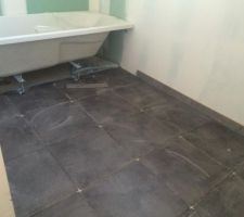 Carrelage de la salle de bain