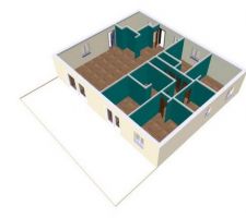 Modélisation 3D plan intérieur