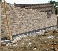 élévation des murs joint blanc brique nellisen fermette t15