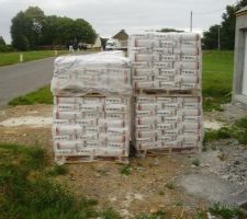 Livraison des enduits