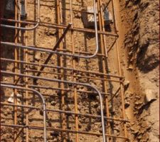 Détail du ferraillage des semelles les liaisons sont bien réalisées