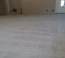 Laitance sur la chape