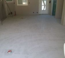 Laitance sur la chape