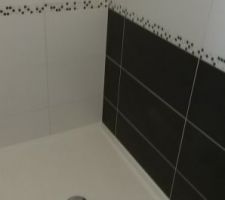 Sdb, faience douche terminée.