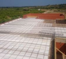 Préparation de la dalle pour l'étage !