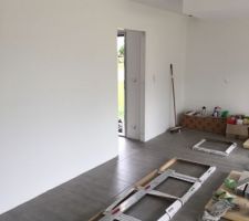 Carrelage séjour / cuisine / cellier