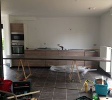 D&eacute;coupe de plan de travail