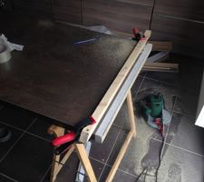 D&eacute;coupe de plan de travail