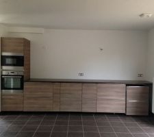 Pose de la cuisine en cours