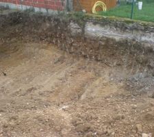 Partie du trou creusé le 3eme jour