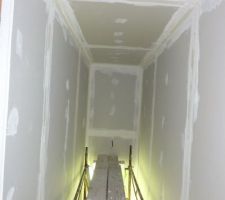 Placo cage escalier