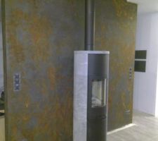 Enduit effet rouille