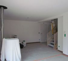 Le rdc est tout enduit