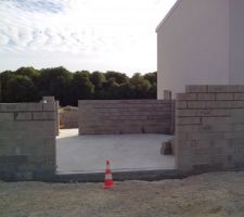 Montage des agglos. &Ccedil;a avance