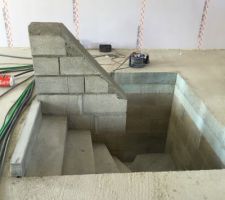 Arrivee de l'escalier à l'étage