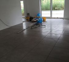 Ca avance ;) carrelage Taupe/gris pièce principale 
VOS AVIS ???
