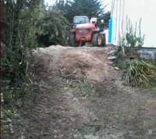 Le remblais sous la vieille terrasse