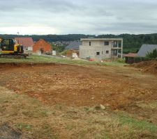 Aujourd'hui 8 juillet 2015 implantation de la maison