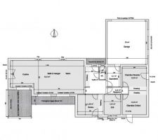 Plan incluant murs porteurs vu avec BE bois