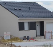 Exemple de maison bicolore dans le lotissement