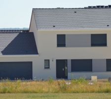 Exemple de maison bicolore dans le lotissement