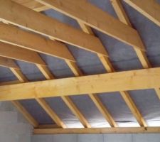 Mise en place ecran sous-toiture