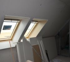 Etage placo en cours, mezzanine