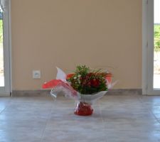 Le bouquet offert par Natilia lors de la remise des clés.