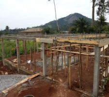 Poteaux et poutres RDC