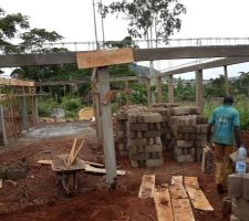 Poteaux et poutres RDC