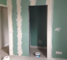 Cloison pour porte à galandage