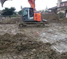 Terrassement de la piscine