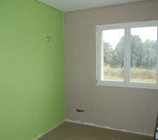 Peinture de murs  ici le bureau