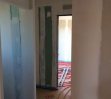 Chauffage au sol dans le dressing et la chambre