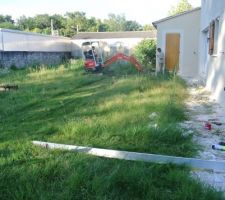 Début du chantier terrasse