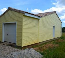 Vue du garage et du pignon ouest