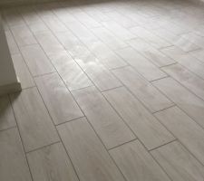 Carrelage imitation parquet chambre